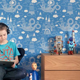 Majvillan Wallpaper | Dragon Sky Blue