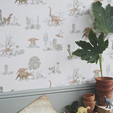 Sian Zeng Wallpaper | Dino Pink/Green