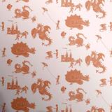 PaperBoy Wallpaper | 'ere-be-dragons' | Stone- Taupe
